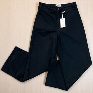 Marine Layer Womens Bridget Crop Pant Sz 0 Slimming Wide Leg Trouser Retro $128